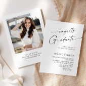 ミニマモダンリストPHOTO卒業パーティー 招待状