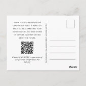 ミニマモダンリストPHOTO卒業 ポストカード (裏面)