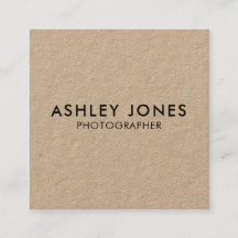 ミニマモダンリストQRクラフト名刺