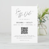 ミニマモダンリストQRコードの写真 セーブザデート (スタンド正面)