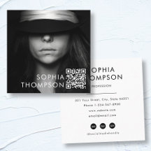 ミニマモダンリストQRコードプロフェッショナル写真