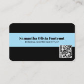 ミニマモダンリストQRコード名刺 名刺 (正面)