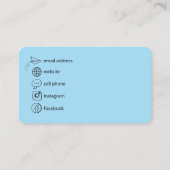 ミニマモダンリストQRコード名刺 名刺 (裏面)