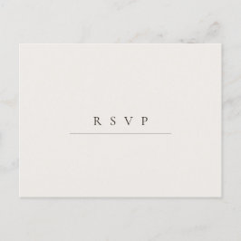 ミニマモダンリストQRコード書道RSVP ポストカード