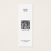 ミニマモダンリストQRコード衣料品ラベルつるラベル (裏面)
