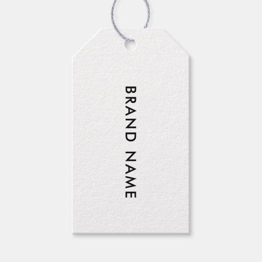 ミニマモダンリストQRコード衣料品ラベルつるラベル ギフトタグ (正面)