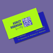 ミニマモダンリストQRコード電気ライム