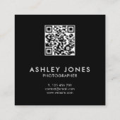 ミニマモダンリストQR名刺 スクエア名刺 (裏面)
