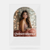 ミニマモダンリストQuinceaeneraアーチ写真 アクリルサイン (正面)