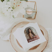 ミニマモダンリストQuinceaeneraアーチ写真 スタンダードカクテルナプキン