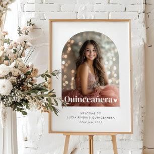 ミニマモダンリストQuinceaeneraアーチ写真 ポスター