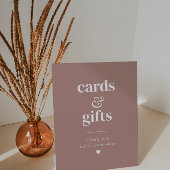 ミニマモダンリストQuinceaeneraカードとギフト 台座サイン