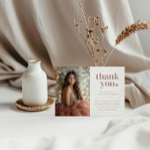 ミニマモダンリストQuinceaenera写真 サンキューカード