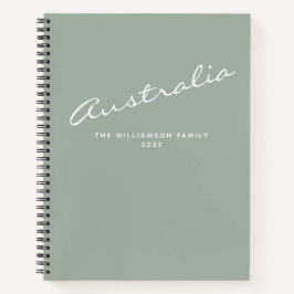 ミニマモダンリストSageパーソナライズされた Travel Journal ノートブック