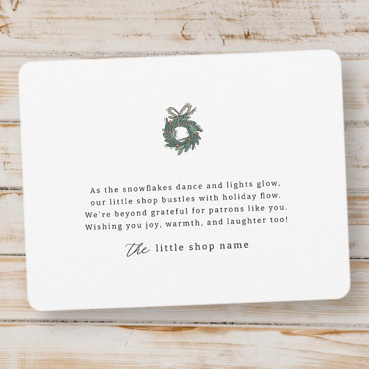 ミニマモダンリストSmall Businessありがとう シーズンカード