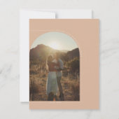 ミニマモダンリストTan Arch写真の日付を保存 (裏面)