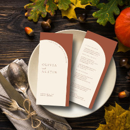 ミニマモダンリストTerracottaアー結婚チズメニュー メニュー