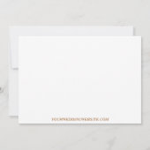 ミニマモダンリストTerracottaカレンダー予算救 招待状 (裏面)