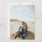 ミニマモダンリストTerracottaスクリプ結婚ト セーブザデート (裏面)