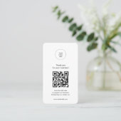 ミニマモダンリストThank You Review 名刺 (スタンド正面)