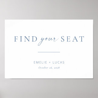 ミニマモダンリス結婚トがあなたの座席の看板を見つける ポスター