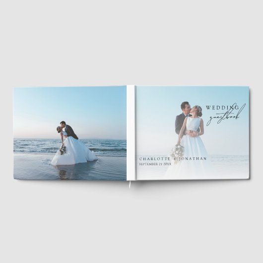 ミニマモダンリス結婚トの写真ブースのゲストブック ゲストブック (全面)