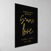 ミニマモダンリス結婚トの愛の駅のサイン 箔ポスター (レイダウン)