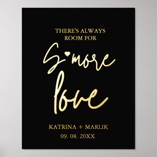 ミニマモダンリス結婚トの愛の駅のサイン 箔ポスター (正面)