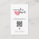 ミニマモダンリス結婚トの愛QRコードのキャプチャ エンクロージャーカード (正面)