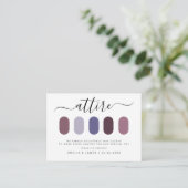 ミニマモダンリス結婚トドレスコードゲストの服装 エンクロージャーカード (スタンド正面)