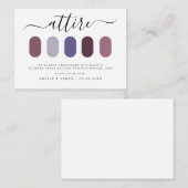 ミニマモダンリス結婚トドレスコードゲストの服装 エンクロージャーカード (正面/裏面)