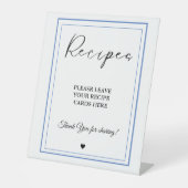 ミニマモダンリス離れトのレシピブライダルシャワー 台座サイン (正面)