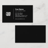 ミニマモダンリズムのロゴ(黒)または任意の色(b) 名刺 (正面/裏面)