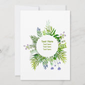 ミニマモダンリズム：シンプルとスタイル招待 招待状 (裏面)