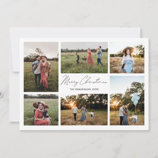 ミニマモダンリズムMerry Christmas 6写真 シーズンカード (正面)