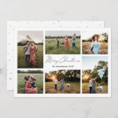 ミニマモダンリズムMerry Christmas 6写真 シーズンカード (正面/裏面)