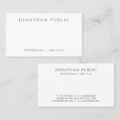 ミニマモダンリパーソナライズされたスト美テンプレート 名刺 (正面/裏面)