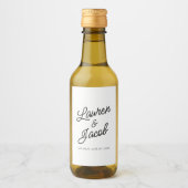 ミニマモダンリミニマルム白黒結婚ズミニ ワインラベル (正面)