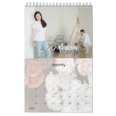 ミニマモダンリ数々のストの家族と友人の写真 カレンダー (1月 2026)