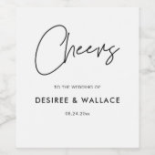 ミニマモダンリ結婚アルのワインラベル ワインラベル (シングルラベル)