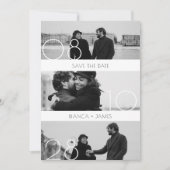 ミニマモダンリ結婚ズムの写真の美しい瞬間 セーブザデート (正面)