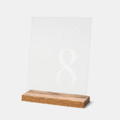 ミニマモダンリ結婚リストのテーブル番号 アクリルサイン (傾斜)