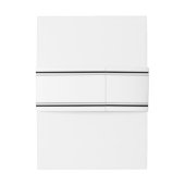 ミニマモダンリ縁どズムの白黒 招待状ベリーバンド (裏面例)