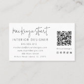 ミニマモダンリQRコードテンプレート事業 名刺 (裏面)