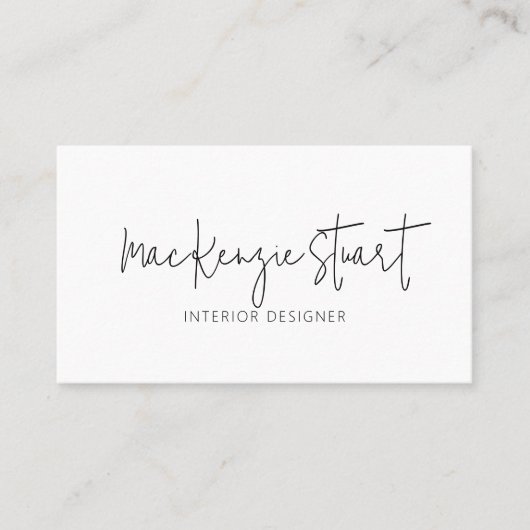 ミニマモダンリQRコードテンプレート事業 名刺 (正面)