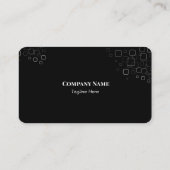 ミニマモダンルエレガントプロフェッショナルプレインブシン 名刺 (裏面)