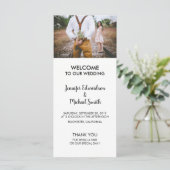 ミニマモダンルエレガント写真結婚式 プログラム (スタンド正面)