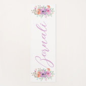 ミニマモダンルエレガント赤面ピンクと紫 ヨガマット (正面)