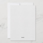 ミニマモダンルカップル写真クリスマス シーズンカード (裏面)