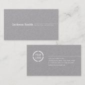 ミニマモダンルグレイカスタムプロフェッショナル事業 名刺 (正面/裏面)